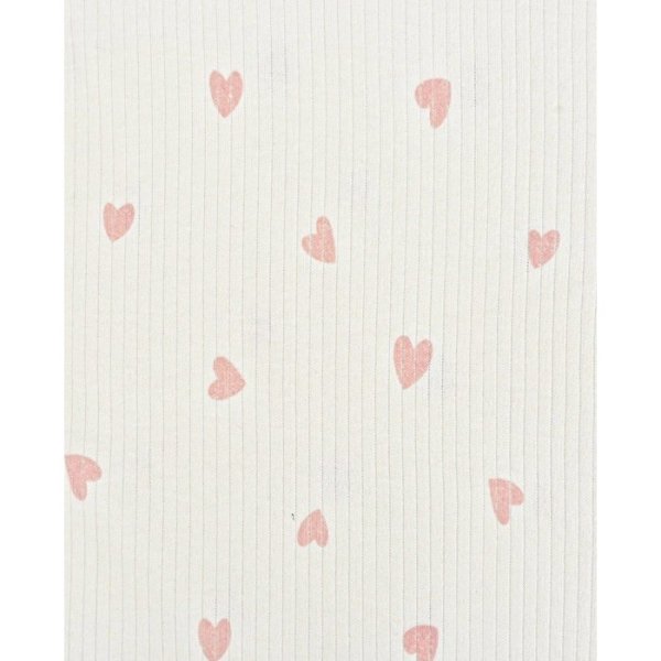 Ripp-Jersey Baby Ripp Herzen old rose